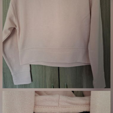 Sweat à capuche court rose clair Tally Weijl