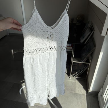 Weisses Boho Kleid