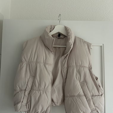 Weste schönem Weiss/Grau