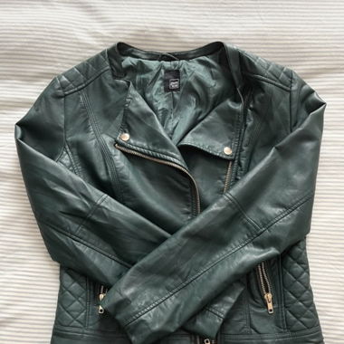 green leather jacket 🥑
