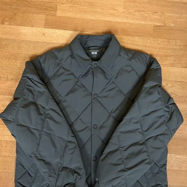 Uniqlo green light quilted puffer jacket 