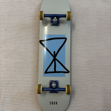Blue skateboard