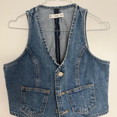 Gilet di jeans in denim