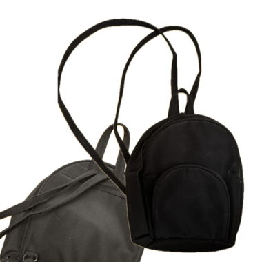 schwarzer kleiner rucksack
