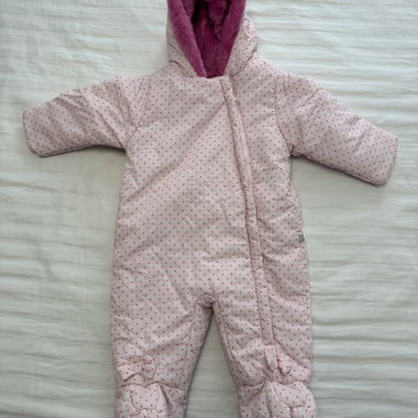 Tutina invernale per bebè rosa