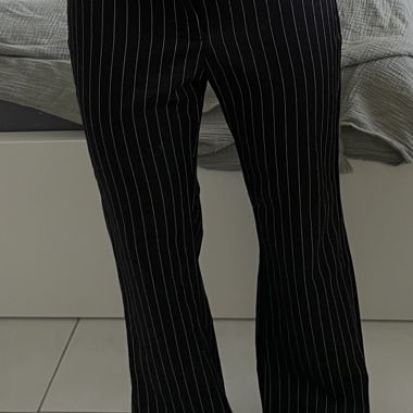 Pantaloni da donna a righe lowwaist