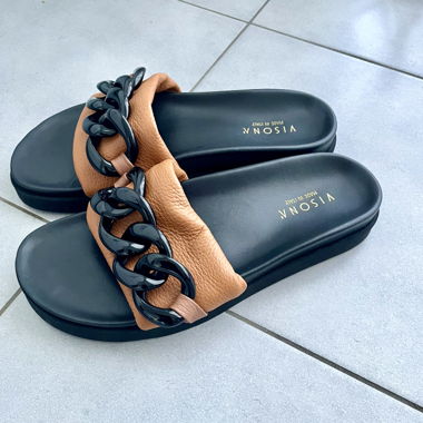 Visona Plateau-Sandalen, Made in Italy