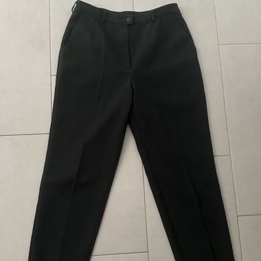 Black tailored trousers