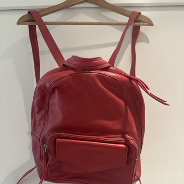 Small Red Liebeskind Leather Backpack