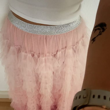 Jupe longue rose