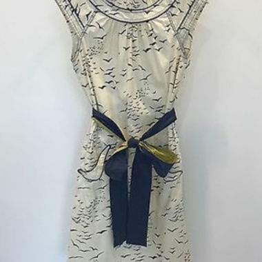 BCBG max azria- dress cotton - m- birds