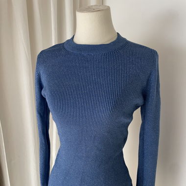 Blue Soft Pullover Glitter