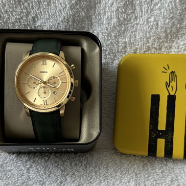 Fossil Armbanduhr (gold green)