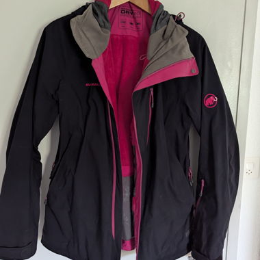 Giacca da sci Mammut nero/rosa