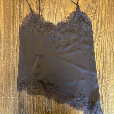 Top intimo nero in pizzo