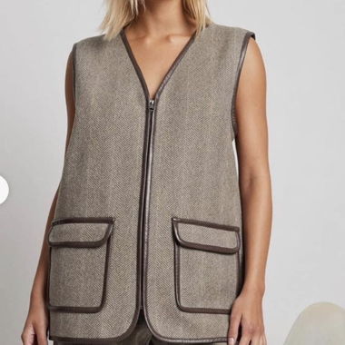 Gilet zippé à chevrons Na-kd