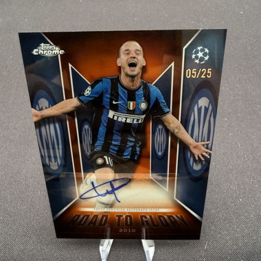Autogrammkarte Wesley Sneijder