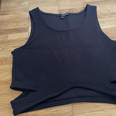 Crop top noir 