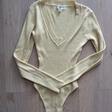 butter yellow bodysuit