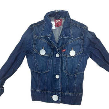 Vintage Y2k Big Button Denim Jacket by Miss Sixty