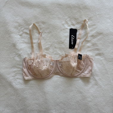 Reggiseno in pizzo rosa Etam