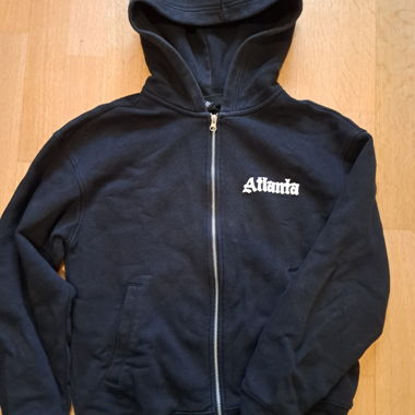 Black Atlanta Zip Hoodie