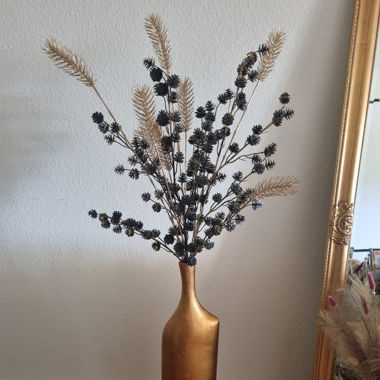 Vase doré personnalisé