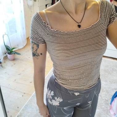 Y2K striped top