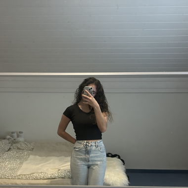 Hellblaue Jeans