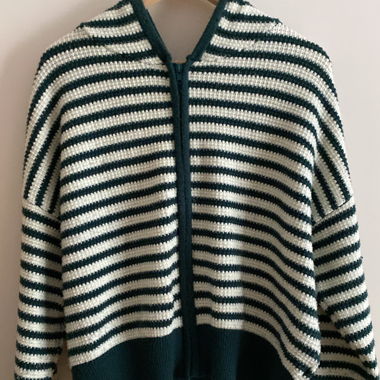 Maglione in maglia con zip