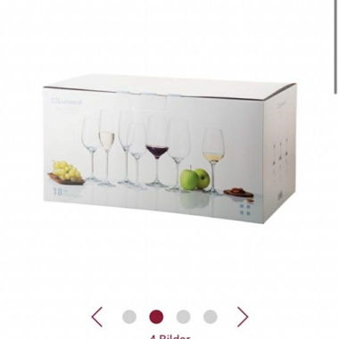 Set di bicchieri Lunasol in vetro, 18 pezzi