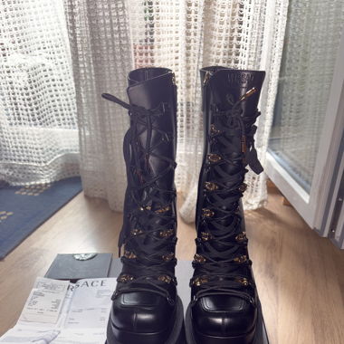 Versace Plateau-Heel Boots