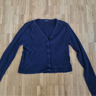 Cardigan blu scuro con bottoni