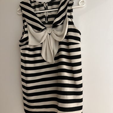 Black-and-White Striped Tops