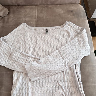 Light gray knit sweater