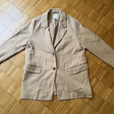 Cappotto blazer beige