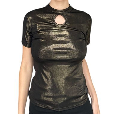 90s vintage metallic top 