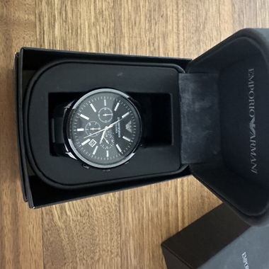 Emporio Armani Herrenuhr schwarz
