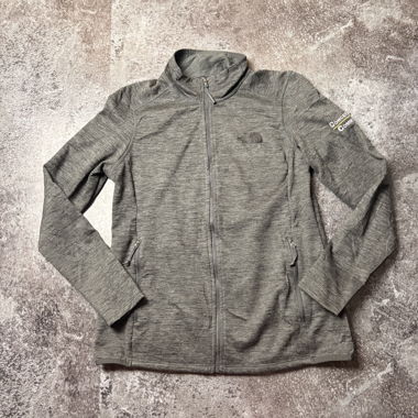 Giacca grigia con zip The North Face