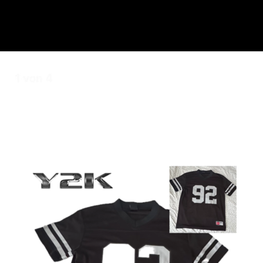 Y2k Jersey black H&M 