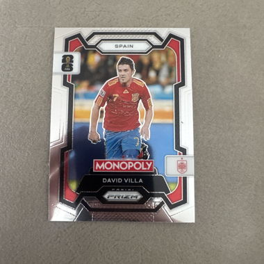 David Villa Panini Prizm Card