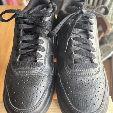 Baskets Nike en cuir noires
