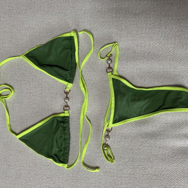 Zweiteiler-Bikini in grün 