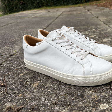 Weiße Leder-Sneaker (Grösse 40)