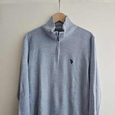 U.S. POLO ASSN. HALF-ZIP - Strickpullover