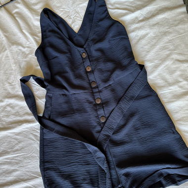 Tuta corta blu navy