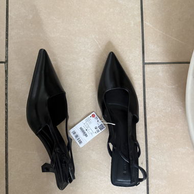 Black Slingback Pumps