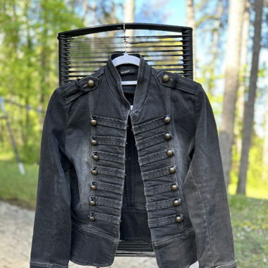 Cool Navyboot denim officer jacket