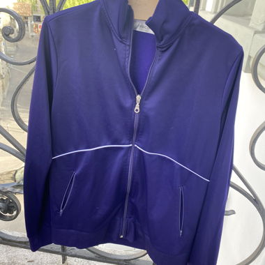 Veste de survêtement lilas avec fermeture éclair