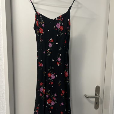 Black floral dress with spaghetti straps